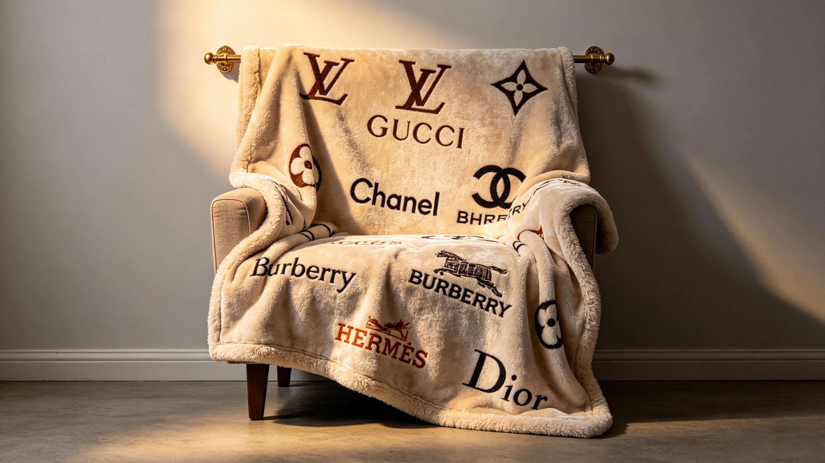 Brand Flannel Sofa Throw Blanket